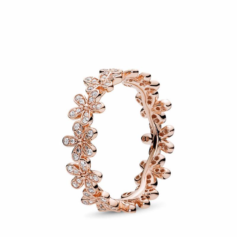 Pandora Australia Daisy Flower Stackable Ring - Pandora Rose™ | FLEQNP596